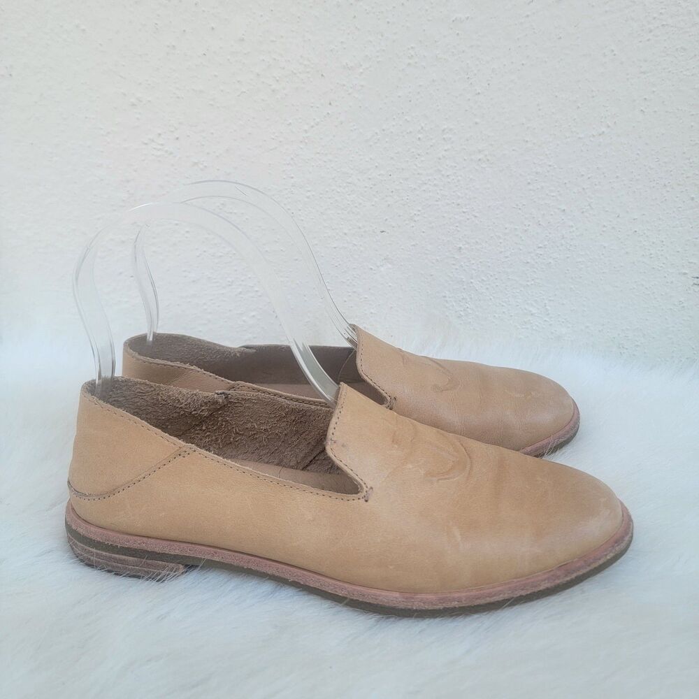 Wmns Sperry Seaport Levy Anchor Tan Leather Loafer Sz 6 Preppy Nautical Academia - Picture 5 of 7